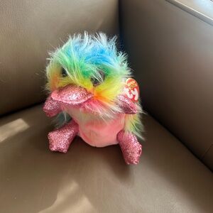 *RARE* Ty Beanie Boos Pippa the Rainbow Platypus